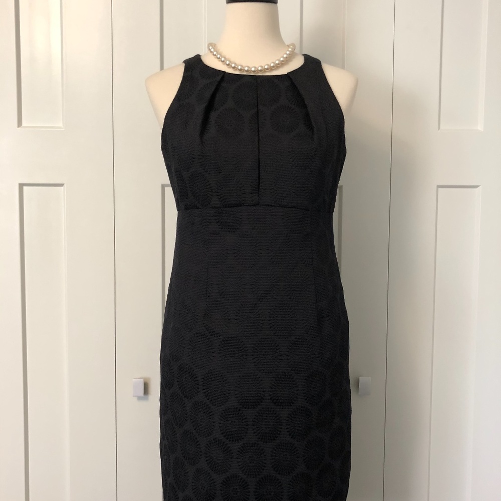 Black Jacquard Just Taylor Dress